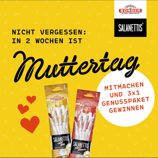 Salanettis - 3x 1 Genusspaket zum Muttertag (Facebook)