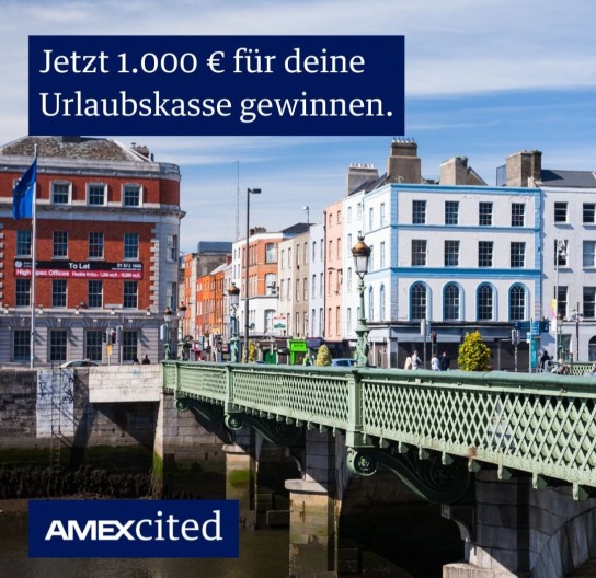 American Express  - 1.000 € für die Reisekasse gewinnen