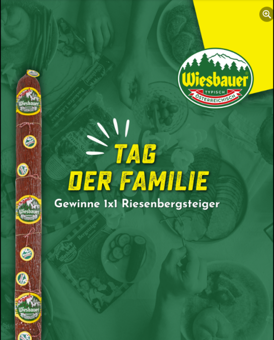 Wiesbauer - 1 x 5,5 kg Riesenbergsteiger Wurst (Facebook)