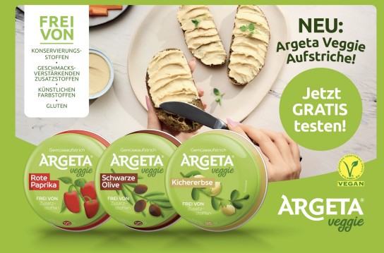 Argeta Aufstrich gratis testen