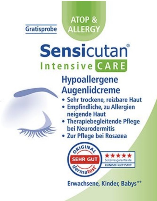 Sensicutan®: Gratisprobe der CARE Augenlidcreme