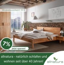 allnatura: 7% exklusiver Rabatt!