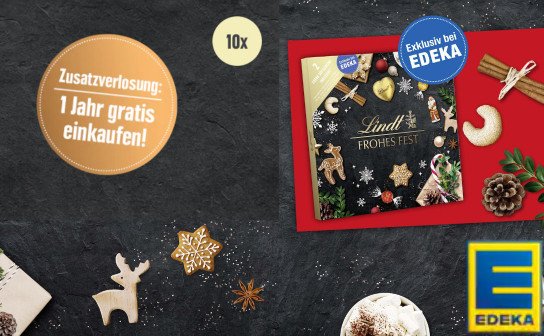 EDEKA: 10 x ein Jahreseinkauf im Wert von je 5.000 € EDEKA: 10 x ein Jahreseinkauf im Wert von je 5.000 €