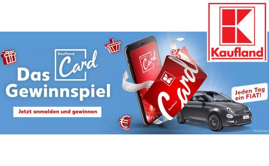 Kaufland: jetzt mit der Kaufland Card täglich einen Fiat 500 Hybrid gewinnen Kaufland: jetzt mit der Kaufland Card täglich einen Fiat 500 Hybrid gewinnen