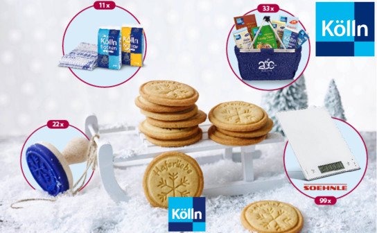 Kölln: 99 Küchenwaagen, 33 Einkaufskörbe & 33 weitere Preise zu gewinnen Kölln: 99 Küchenwaagen, 33 Einkaufskörbe & 33 weitere Preise zu gewinnen