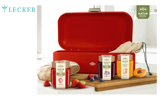 LECKER: 3 Wesco Brotkästen plus ein Zentis NaturRein Genießerpaket LECKER: 3 Wesco Brotkästen plus ein Zentis NaturRein Genießerpaket