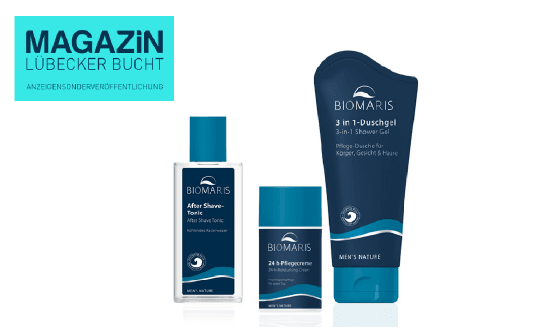 MAGAZIN Lübecker Bucht: 8 Pflege-Linie Men’s Nature Sets von BIOMARIS MAGAZIN Lübecker Bucht: 8 Pflege-Linie Men’s Nature Sets von BIOMARIS