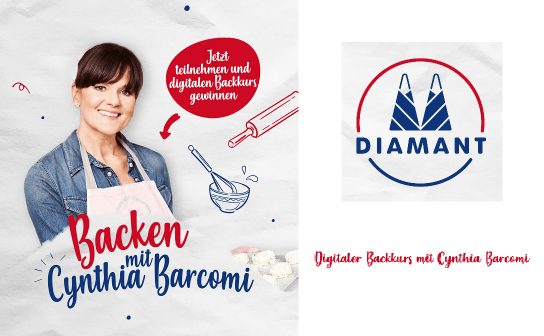 DIAMANT: 100 Teilnahmeplätze zum digitalen Backkurs mit Cynthia Barcomi DIAMANT: 100 Teilnahmeplätze zum digitalen Backkurs mit Cynthia Barcomi