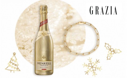 Grazia: 375er Gelbgold Gliederarmband & 6 Sektflaschen zu gewinnen Grazia: 375er Gelbgold Gliederarmband & 6 Sektflaschen zu gewinnen