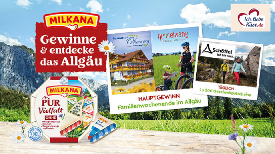 Ich liebe Käse: Kurzurlaub im Landhaus Ohnesorg und täglich einen 50 € Einkaufsgutschein von Schöffel gewinnen Ich liebe Käse: Kurzurlaub im Landhaus Ohnesorg und täglich einen 50 € Einkaufsgutschein von Schöffel gewinnen