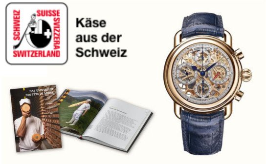 Schweizer Käse: ein Chronograph von AEROWATCH im Wert von 8.300 € Schweizer Käse: ein Chronograph von AEROWATCH im Wert von 8.300 €