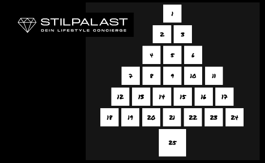 Stilpalast: Adventskalender 2021 - täglich tolle Preise zu gewinnen Stilpalast: Adventskalender 2021 - täglich tolle Preise zu gewinnen