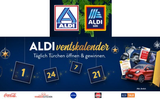 ALDI Nord & Süd: Fahrzeuge, Gutscheine & Küchengeräte zu gewinnen! ALDI Nord & Süd: Fahrzeuge, Gutscheine & Küchengeräte zu gewinnen!