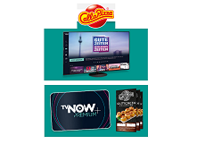 Call a Pizza: 3 PANASONIC OLED TV und 15 Jahresabos TVNOW PREMIUM zu gewinnen Call a Pizza: 3 PANASONIC OLED TV und 15 Jahresabos TVNOW PREMIUM zu gewinnen