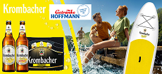 Getränke Hoffmann: 3 Krombacher Stand up Paddle Boards zu gewinnen Getränke Hoffmann: 3 Krombacher Stand up Paddle Boards zu gewinnen
