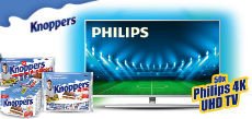 Knoppers: 50 x ein PHILIPS 4K UHD LED TV Android mit Ambilight Knoppers: 50 x ein PHILIPS 4K UHD LED TV Android mit Ambilight