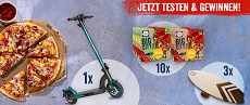 Original Wagner: 1 E-Scooter, 3 Balance Boards und 10 BIG CITY Pizza Sydney Probierpakete zu gewinnen Original Wagner: 1 E-Scooter, 3 Balance Boards und 10 BIG CITY Pizza Sydney Probierpakete zu gewinnen
