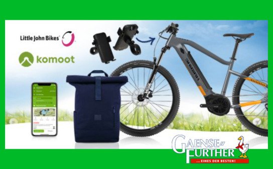 Gaensefurther: jede Woche 6 x 2.500 € E-Bike-Gutscheine u.v.m. Gaensefurther: jede Woche 6 x 2.500 € E-Bike-Gutscheine u.v.m.