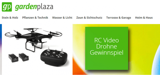 gardenplaza: Jetzt eine RC Video Drohne gewinnen gardenplaza: Jetzt eine RC Video Drohne gewinnen