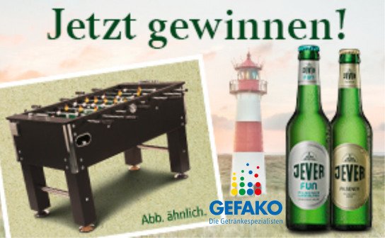 GEFAKO: ein Kickertisch im Jever Design GEFAKO: ein Kickertisch im Jever Design