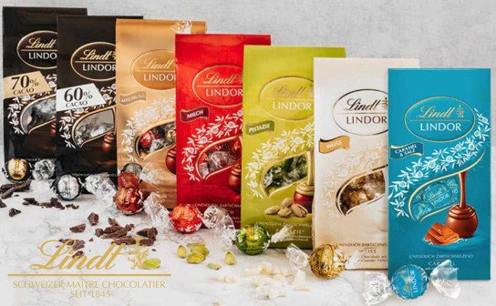 Lindt: 5 x ein Paket mit Lindor Köstlichkeiten Lindt: 5 x ein Paket mit Lindor Köstlichkeiten
