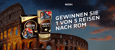 NESCAFÉ: 1 von 5 Reisen nach Rom für 2 Personen gewinnen NESCAFÉ: 1 von 5 Reisen nach Rom für 2 Personen gewinnen