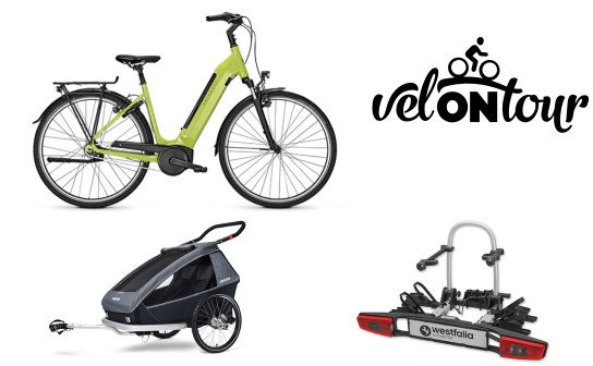 Velontour: E-Bike für 2.800 €, Kinder-Radanhänger für 1.150 €, Fahrradträger für über 650 € Velontour: E-Bike für 2.800 €, Kinder-Radanhänger für 1.150 €, Fahrradträger für über 650 €