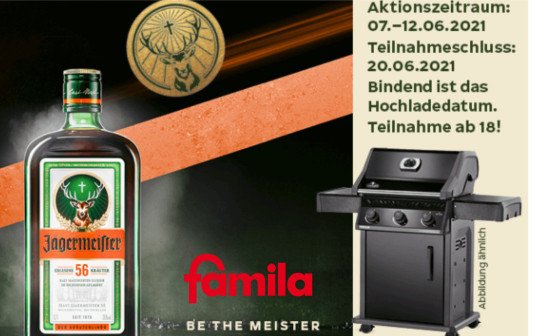 famila-nordwest & Jägermeister: 3 x einen Napoleon Gasgrill gewinnen famila-nordwest & Jägermeister: 3 x einen Napoleon Gasgrill gewinnen