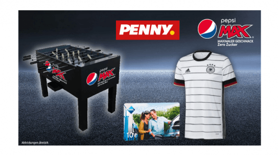 PENNY: Pepsi MAX Kickertisch, DFB Trikots und Aral Tankgutscheine zu gewinnen PENNY: Pepsi MAX Kickertisch, DFB Trikots und Aral Tankgutscheine zu gewinnen
