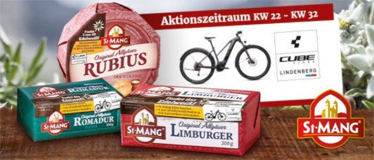 St. Mang: 20 x Cube E-Mountainbikes für rund 49.000 € werden verlost! St. Mang: 20 x Cube E-Mountainbikes für rund 49.000 € werden verlost!