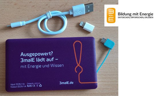 3malE: 50 x eine Powerbank Energy to go 3malE: 50 x eine Powerbank Energy to go