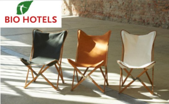 Biohotels: Kampierstuhl + Tragetasche für 425 € zu gewinnen! Biohotels: Kampierstuhl + Tragetasche für 425 € zu gewinnen!