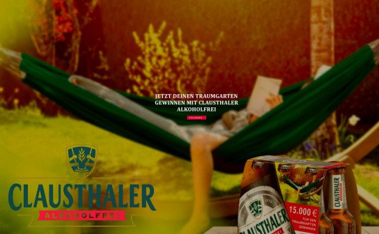 Clausthaler: bis zu 15.000 € Zuschuss für deinen Traumgarten Clausthaler: bis zu 15.000 € Zuschuss für deinen Traumgarten