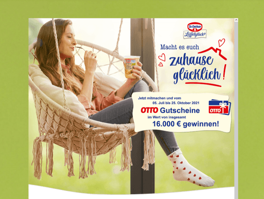 Dr. Oetker: 16 Geschenkgutscheine von Otto im Wert von jeweils 1.000 € gewinnen Dr. Oetker: 16 Geschenkgutscheine von Otto im Wert von jeweils 1.000 € gewinnen