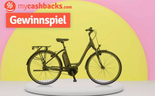 mycashbacks.com: ein BOCAS E-Bike im Wert von ca. 1.800 Euro! mycashbacks.com: ein BOCAS E-Bike im Wert von ca. 1.800 Euro!
