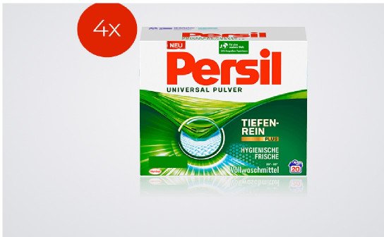 Persil: heute 4 Pakete Persil Universal Pulver zu gewinnen Persil: heute 4 Pakete Persil Universal Pulver zu gewinnen