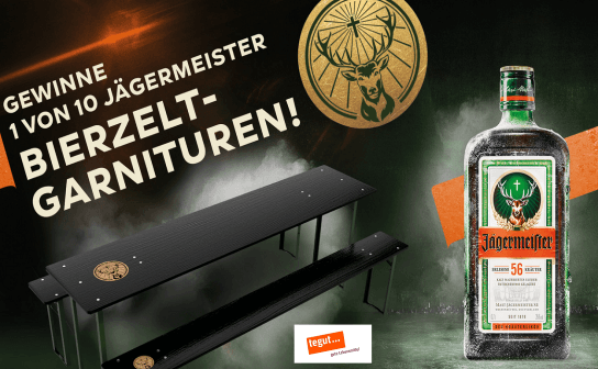 tegut: Verlost werden 10 Jägermeister Bierzeltgarnituren tegut: Verlost werden 10 Jägermeister Bierzeltgarnituren
