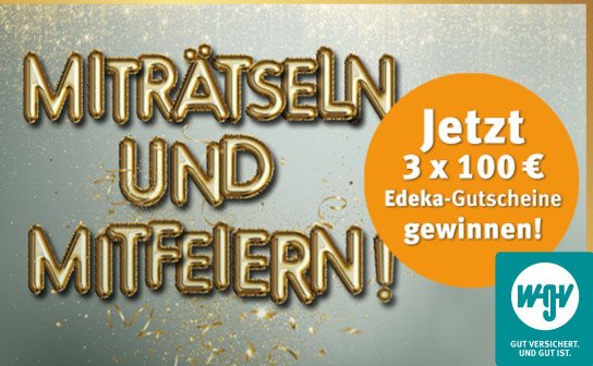 WGV: 3 x ein 100 € EDEKA Gutschein, ein Fiat 500e in der Hauptverlosung WGV: 3 x ein 100 € EDEKA Gutschein, ein Fiat 500e in der Hauptverlosung