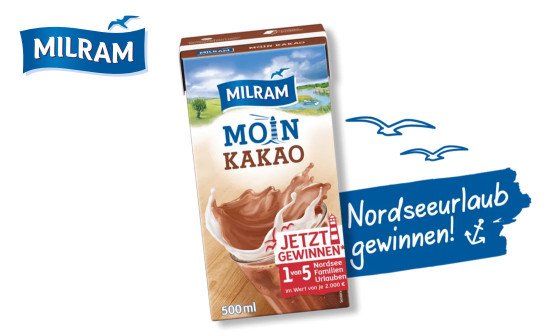 Milram: 5 x ein Familienurlaub im Gesamtwert von 10.000 € Milram: 5 x ein Familienurlaub im Gesamtwert von 10.000 €