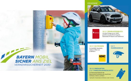 sichermobil.bayern: ein MINI Cooper SE, 10 x 200 € ADAC-gutscheine, 10 x 1.000 € Sparbuch u.v.m. sichermobil.bayern: ein MINI Cooper SE, 10 x 200 € ADAC-gutscheine, 10 x 1.000 € Sparbuch u.v.m.