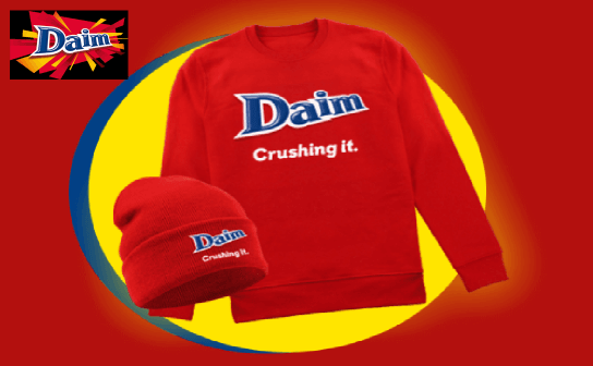 Daim: wöchentlich 3 Sweater und täglich eine Mütze zu gewinnen Daim: wöchentlich 3 Sweater und täglich eine Mütze zu gewinnen