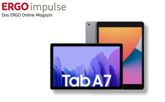 ERGO impulse: verlost wird 1 Apple iPad und 1 Samsung Galaxy Tab A7 ERGO impulse: verlost wird 1 Apple iPad und 1 Samsung Galaxy Tab A7
