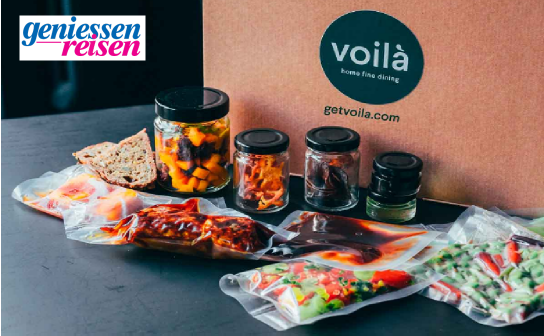 geniessen und reisen: 2 Home Fine Dining Menü-Boxen im Wert von 160 € geniessen und reisen: 2 Home Fine Dining Menü-Boxen im Wert von 160 €