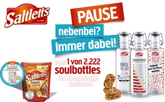 Lorenz Saltletts: eine von 2.222 soulbottles gewinnen Lorenz Saltletts: eine von 2.222 soulbottles gewinnen