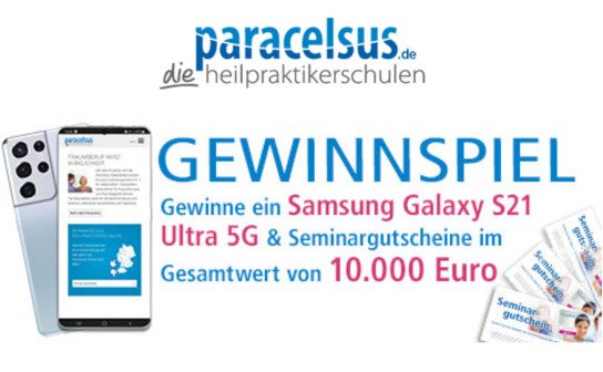 Paracelsus: Samsung Galaxy S21 & Seminargutscheine für 10.000 € zu gewinnen!