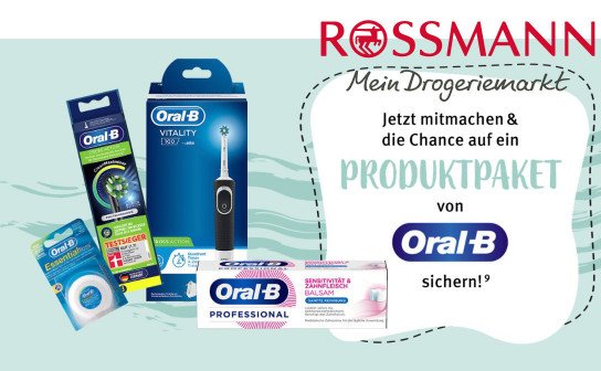 Rossmann: 20 x eine Oral-B Vitality 100 CrossAction elektrische Zahnbürste mit Zubehör Rossmann: 20 x eine Oral-B Vitality 100 CrossAction elektrische Zahnbürste mit Zubehör
