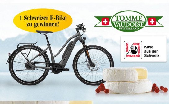 Schweizer Käse: ein E-Bike für fast 3.500 € und jede Woche Genusspalete Schweizer Käse: ein E-Bike für fast 3.500 € und jede Woche Genusspalete