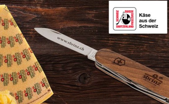 Schweizer Käse: jeden Monat ein Victorinox-Taschenmesser gewinnen Schweizer Käse: jeden Monat ein Victorinox-Taschenmesser gewinnen