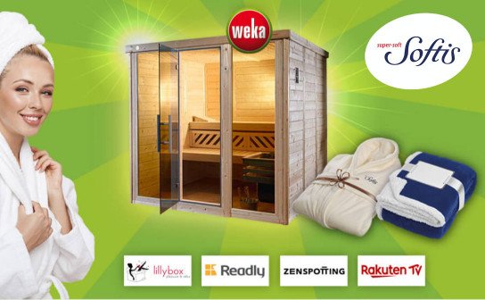 Softis: eine WEKA Massivholz-Elementsauna inkl. Lieferung & Montage Softis: eine WEKA Massivholz-Elementsauna inkl. Lieferung & Montage