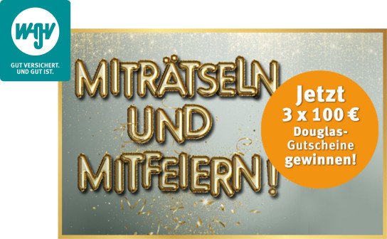 WGV: 3 x ein 100 € Douglas Gutschein und ein Fiat 500e in der Hauptverlosung WGV: 3 x ein 100 € Douglas Gutschein und ein Fiat 500e in der Hauptverlosung